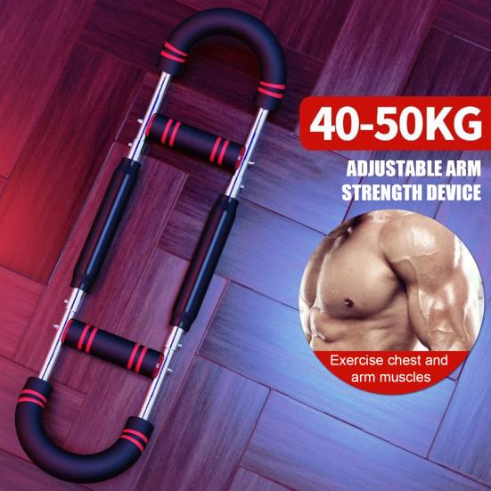 Twister Arm Exerciser Spring Workout Bar with Foam Handle Adjustable Forearm Triceps Muscle Strengthener