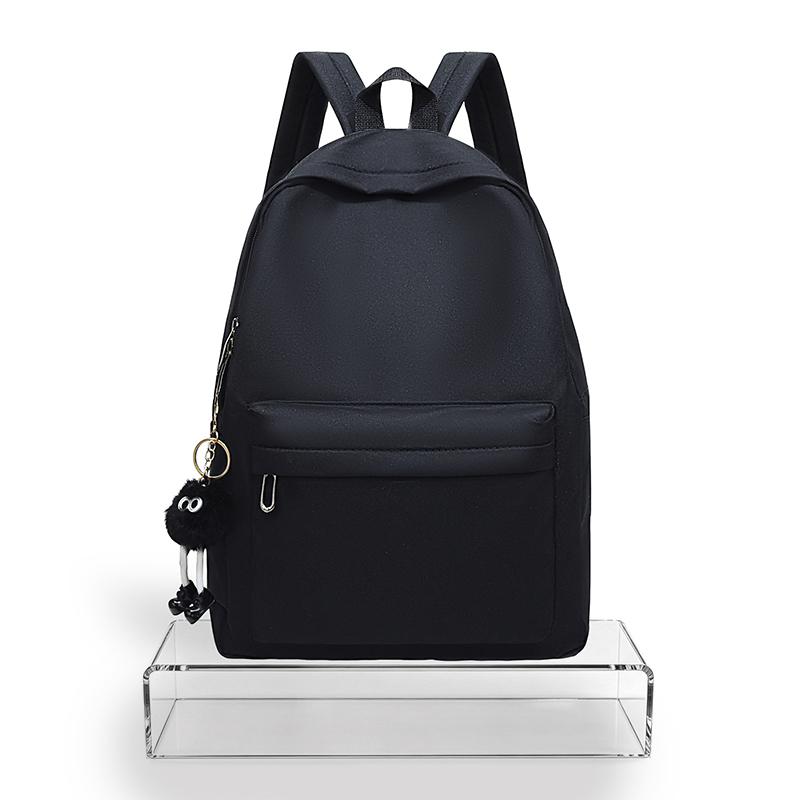 Student Schoolbag Large Capacity Solid Color Junior Senior High School Backpack