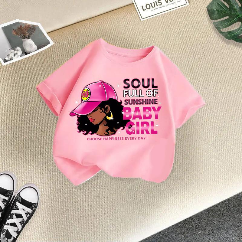 Tween Kleidung für Mädchen Niedliches grafisches Kurzarmshirt für Mädchen Weiche Kleinkind Sommerkleidung Mädchen Größe 4-14 Jahre Kleidung Mädchen Tops