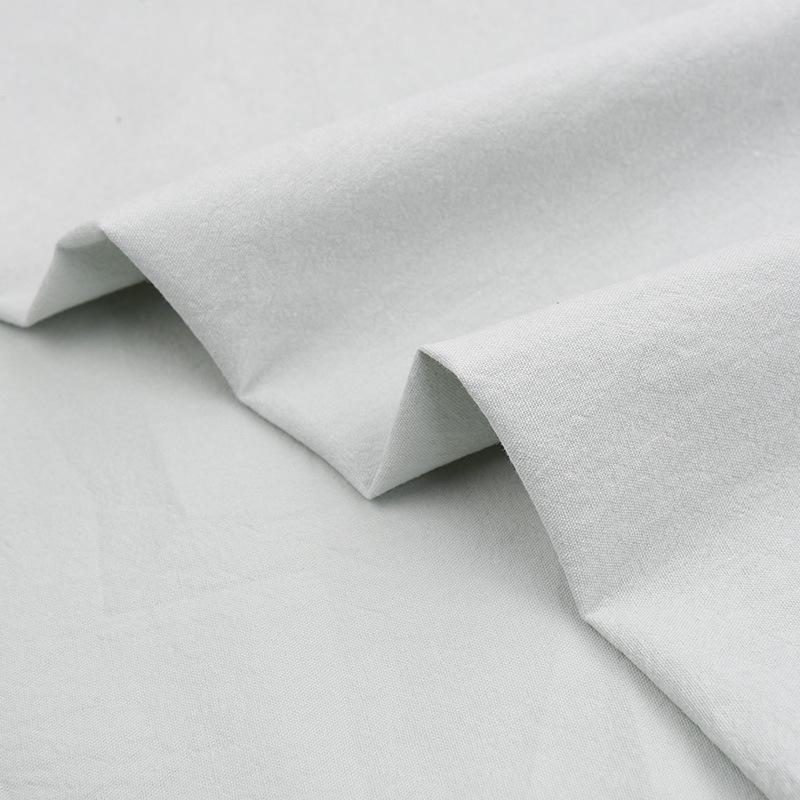 40s Washed Cotton Poplin Embroidered Fabric for Children's Dresses & Women's Shirts