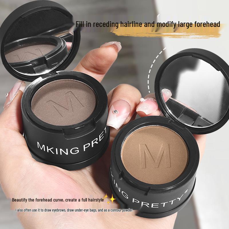 MKING PRETTY Velvet Hairline Powder: Long-lasting Waterproof Hair Concealer with Fine Texture