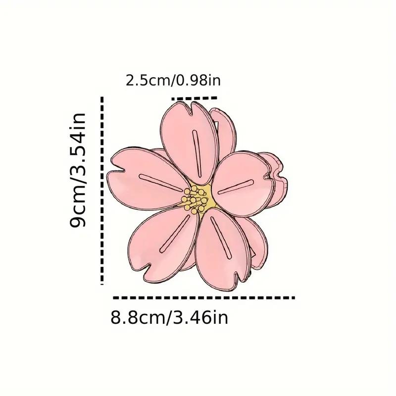 1pcs Kitchen Magnetic Cherry Blossoms Clips Ziplock Refrigerator Message Notes Strip Magnet Sticker Photo Home Sealing Clip