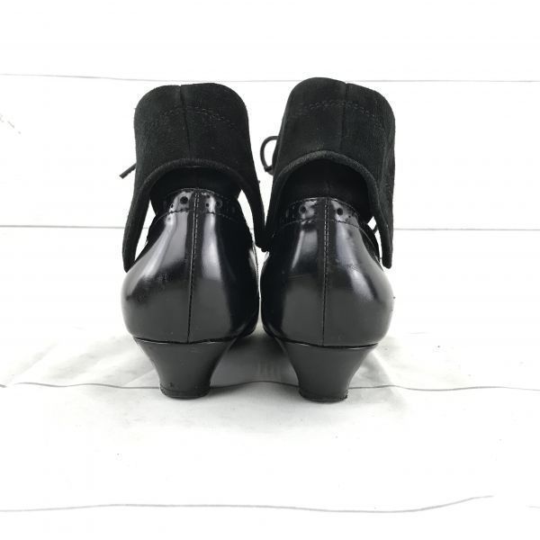 Marc by Marc Jacobs Italy Lace-Up Booties Size 36A 22.5-23.0 Black Heels 3cm(USED)