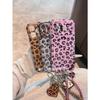 Full Series of Fine Hole Double-layer Drill Pattern Rose Foundation Leopard Print Suitable for iPhone17promax Mobile Phone Case 16pro Case