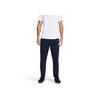 Under Armour Solid Color Zipper Design Mid Waist Straight Leg Casual Pants Men Bottoms Navy-Blue 1382602-410