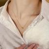 Women's Gold-Plated Thin Collarbone Necklace: 2024 Light Luxury Niche Fashion