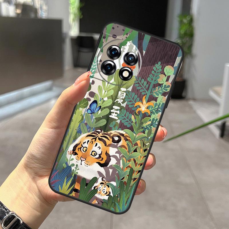 

Cartoon Fat Tiger Case For OnePlus Nord 5 CE 2 3 4 Lite N20 N30 OnePlus 15 R 13 12 11 10 Pro 10T 12R 13R Cover OnePlus 12R