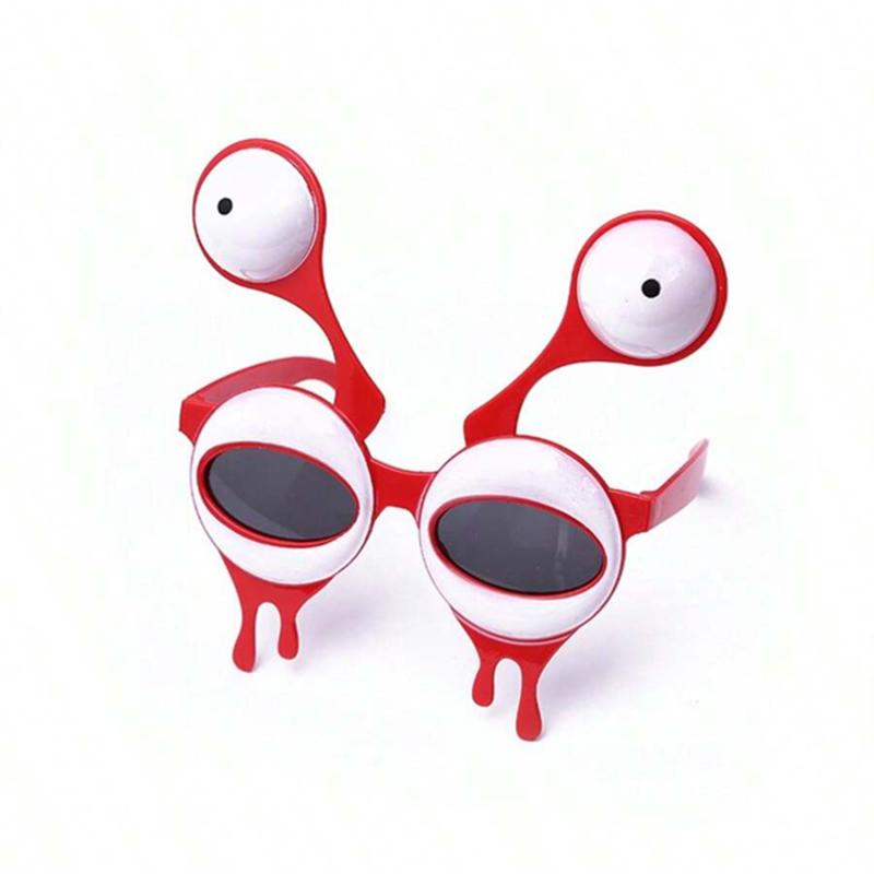 1pc Cute Photo Props Alien Big Eyes Sunglasses Birthday Glasses Party Funny, Cartoon Funny Sand Sculpture Disco Photo Props.