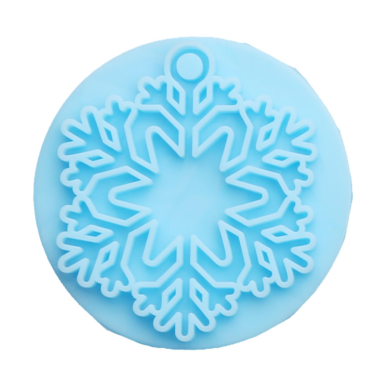 

Силиконовая форма Голографические подвески-снежинки Формы для смолы Уникальный шарм для рождественской елки Эпоксидная форма DIY Праздничные украшения 3