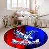 Customizable Crystal Palace F.C Round Non-Slip Carpet - Ideal for Garden, Picnic, Office, Perfect for Decoration, Suitable For All Seasons