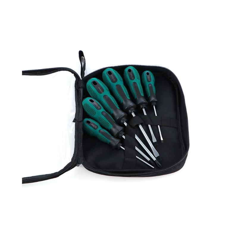 Steel Screwdriver With Industrial Magnetized Tip Flat & Slotted Bit  Screwdriver Multifunctional Magnetic Tool