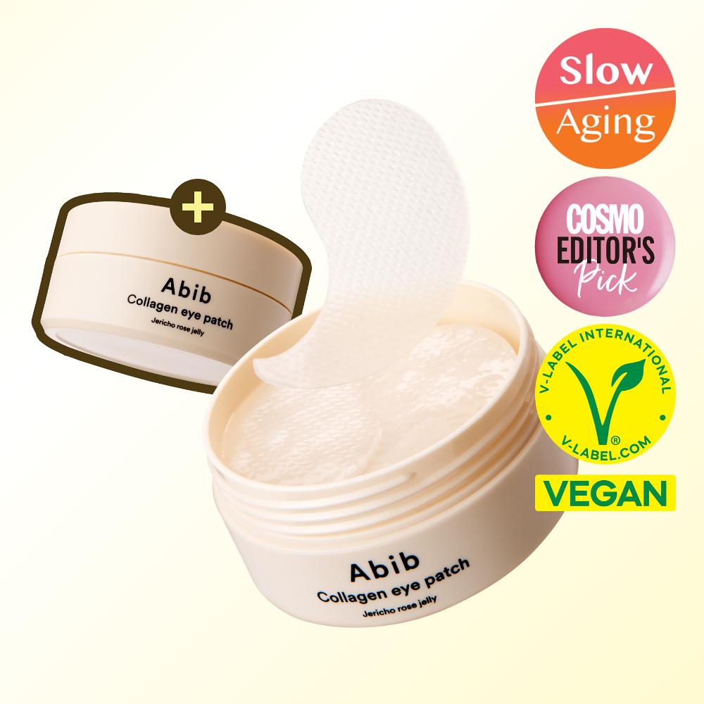 Vegane Kollagen-Augenpads Jericho-Rose-Gelee Doppelset