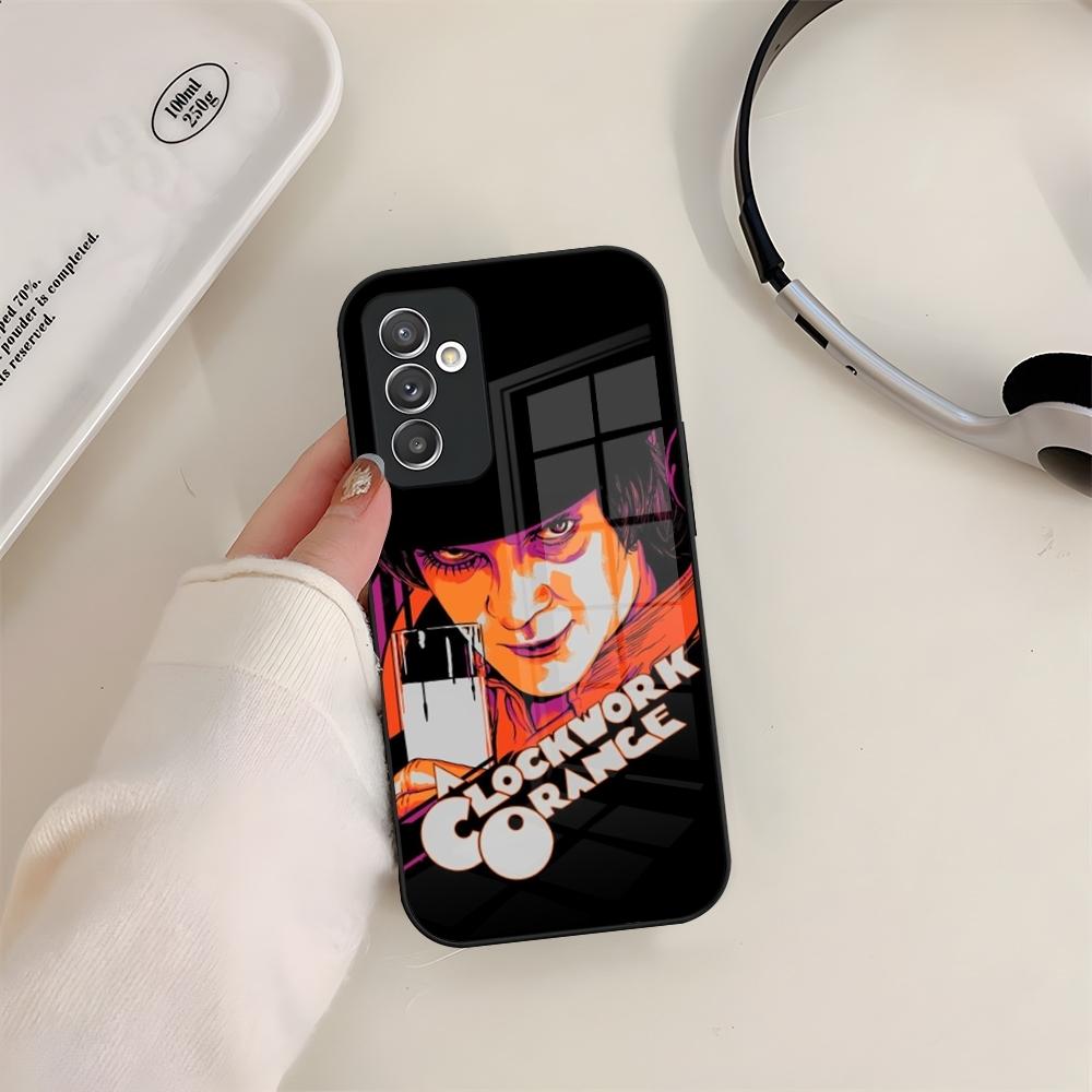 A Clockwork Orange Phone Case Glass For Samsung S24 S23 S20 S25 S21 S22 Ultra Fe Plus A05 A06 A16 A26 A36 A56 Coque