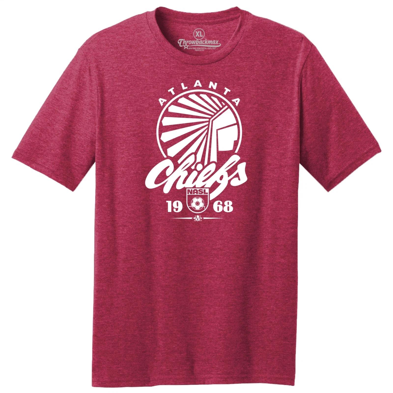 Футболка с логотипом Atlanta Chiefs 1968 года и NASL Soccer, трехкомпонентная M