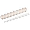 OSK DISH UP LUNCH Slide-Lid Chopstick Case Set 19.5cm Beige [HS-16] Dishwasher Safe