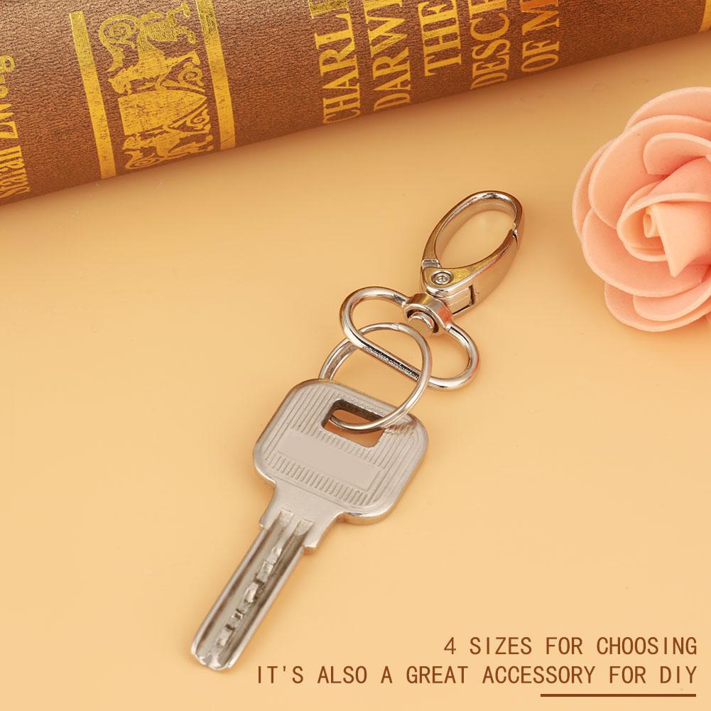 20 st Zinklegering Väsklås Vridbara Triggerklämmor Nyckelring Nyckelring Krokar (20 mm)