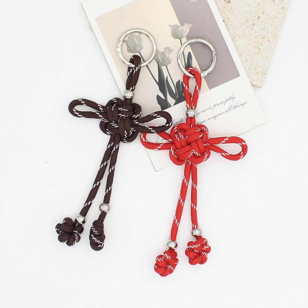 Miu Style Colorful Handmade Chinese Knot Beaded Pendant Keychain & Bag Lanyard