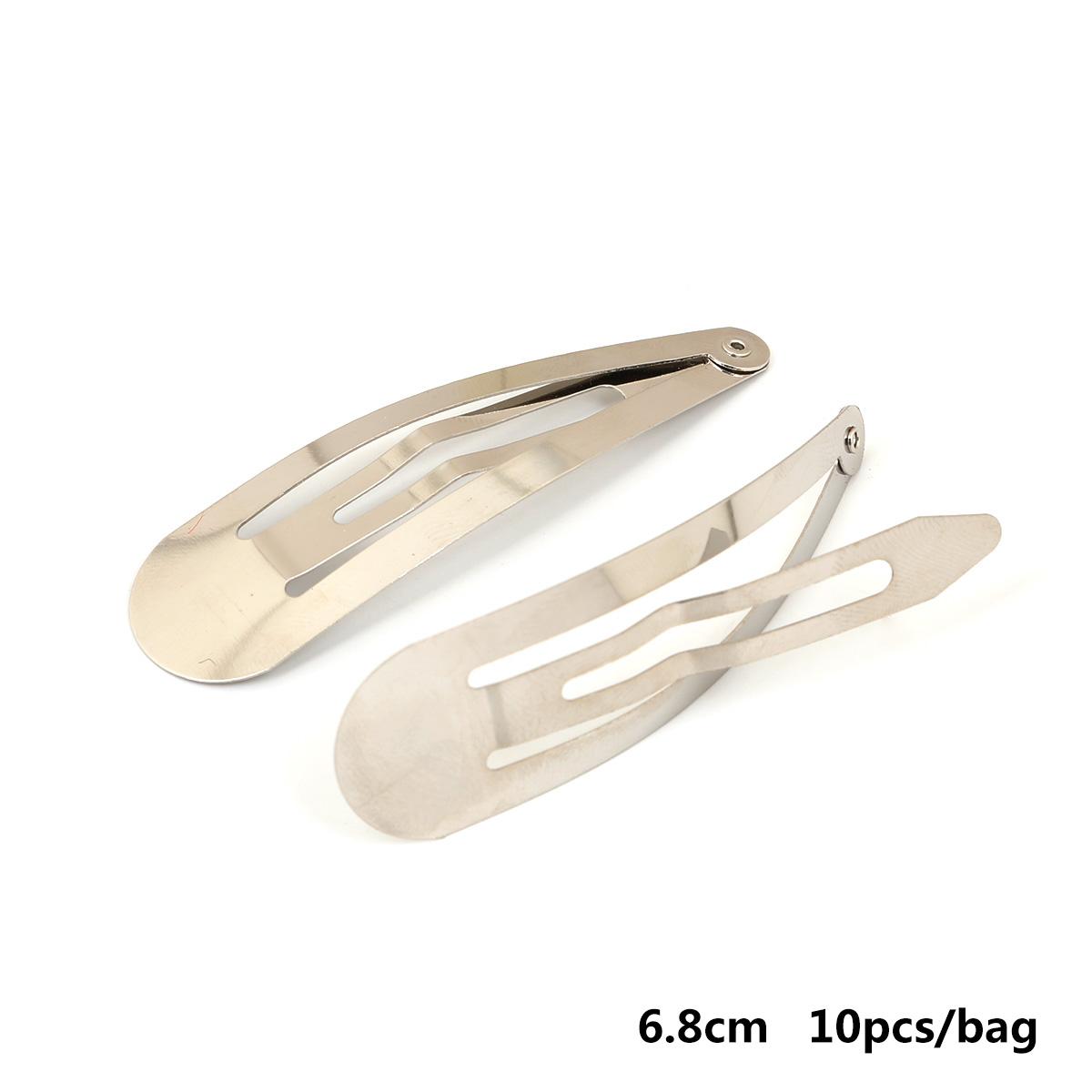 

Утюг разных размеров, расческа для волос, заколки для волос, заколки для волос, DIY ювелирные изделия, украшения для волос, аксессуары, основа 6.8cm 10pcs серебряный