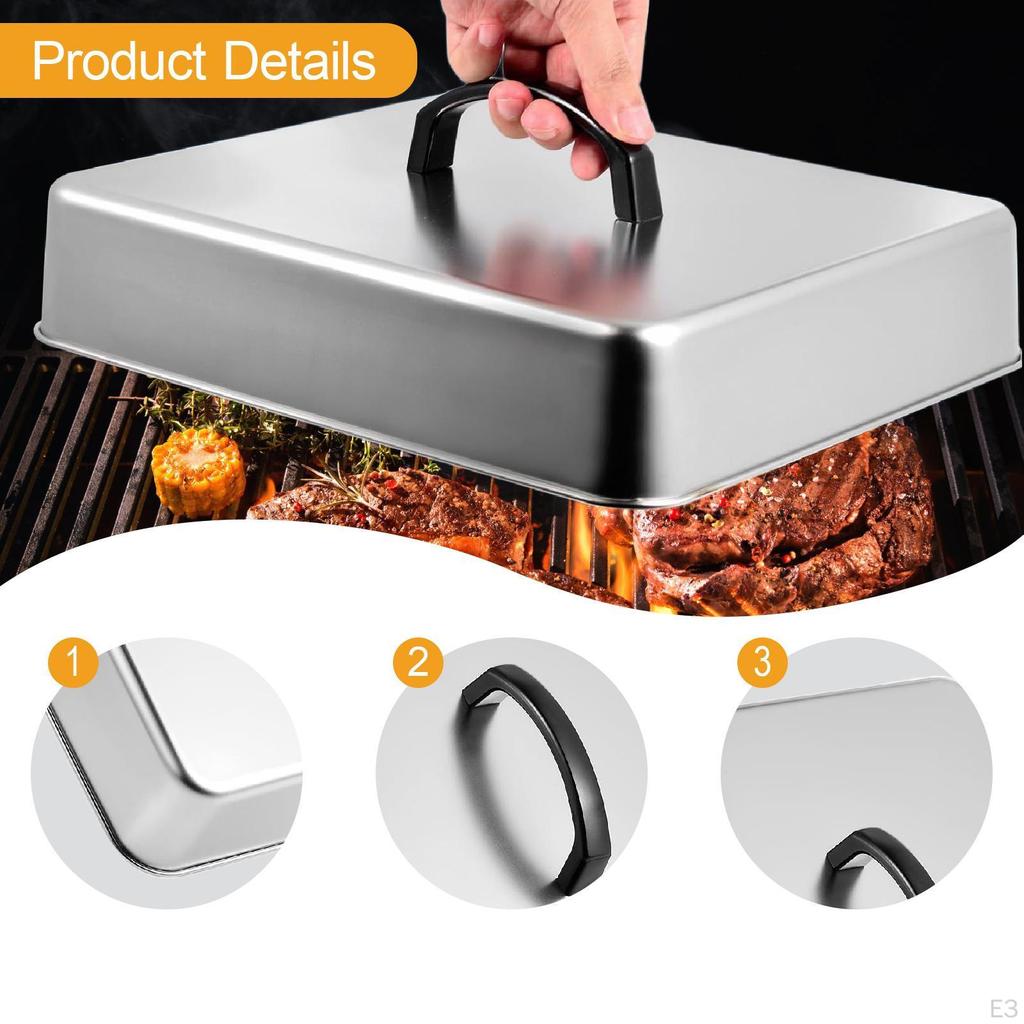 Burger Cover Cheese Melting Dome Food Grill Lid for Steaks Burgers Hamburger
