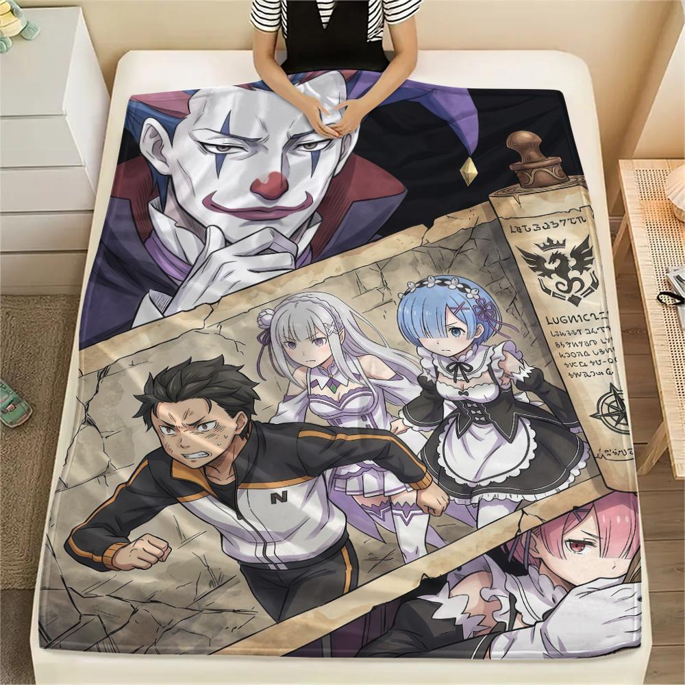 ReZero Starting Life in Another WorldPrint Flannel Blanket, High quality Comfortable for All Seasons, Home Decor, Warmth and Comfort