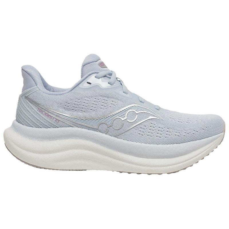 Saucony Triumph 23 women long-distance running shoes gray soft breathable supportive S11023-232