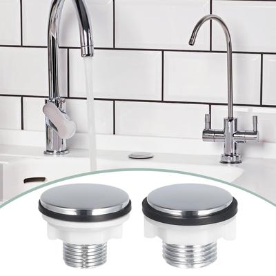 Plastic Kitchen Sink Hole Cover Decorative Cap for Bathroom Wash Basin Bathtub Overflow Plate Stopper