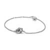 Entwined Style Cubic Zirconia Bracelet Women Bracelet Silver 592742C01