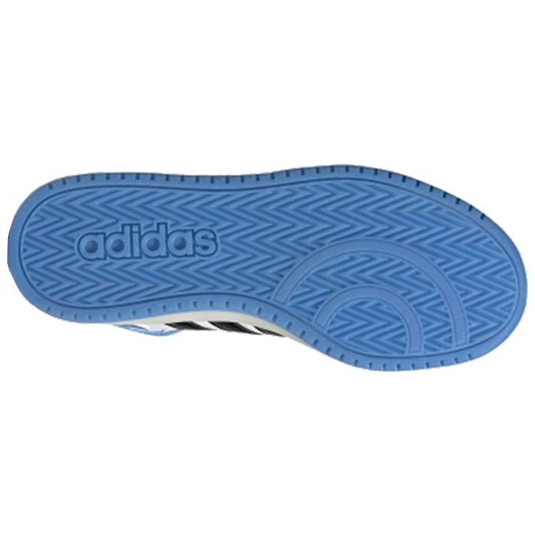 Adidas Neo Hoops 2.0 Slip Resistant Durable Lightweight Mid-Top Skate Shoes Women Sneakers North-Carolina-Blue FV2738