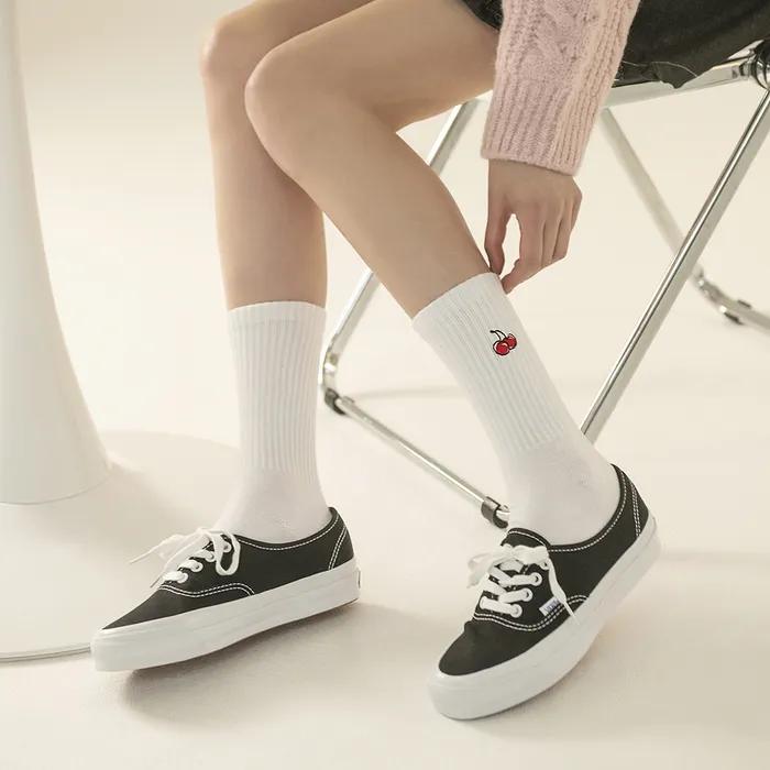 Kirsh Basic Cherry Point Crew Socks White 5-Pack