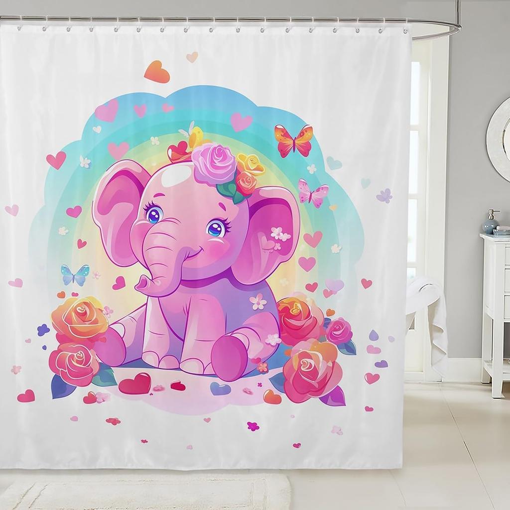 Einhorn Duschvorhang Fantasy Einhorn Thema Badezimmer Duschvorhang Sets Mädchen Mond Galaxie Sternenhimmel Stoff Duschvorhang