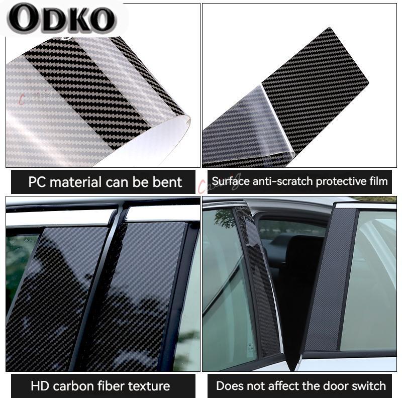 7pcs/Set Strips Car Pillar Posts Window Door Trim Stickers Cover for Ford Explorer Sport Trac 2007 2008 2009 2010 Auto Styling