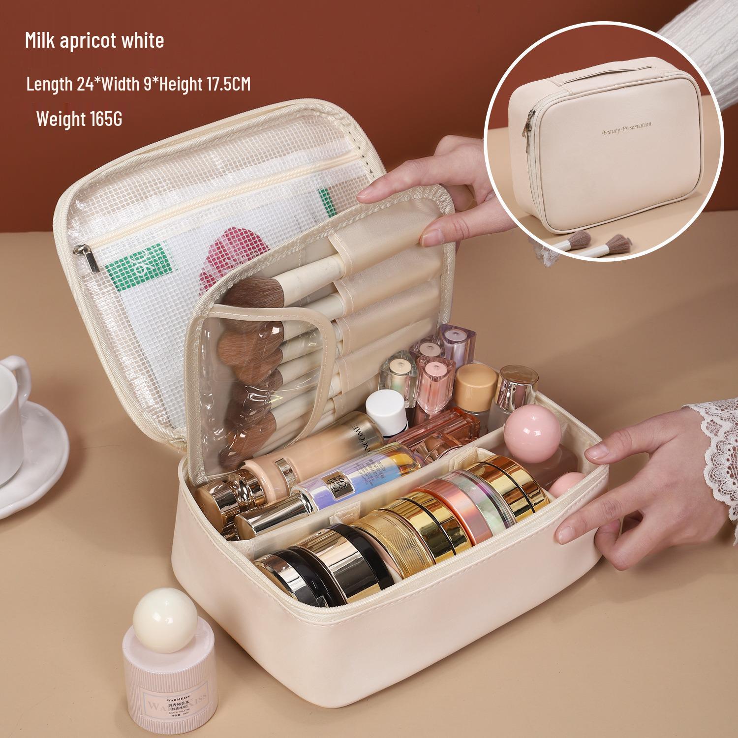 

Косметичка большой вместимости с многофункциональными отделениями