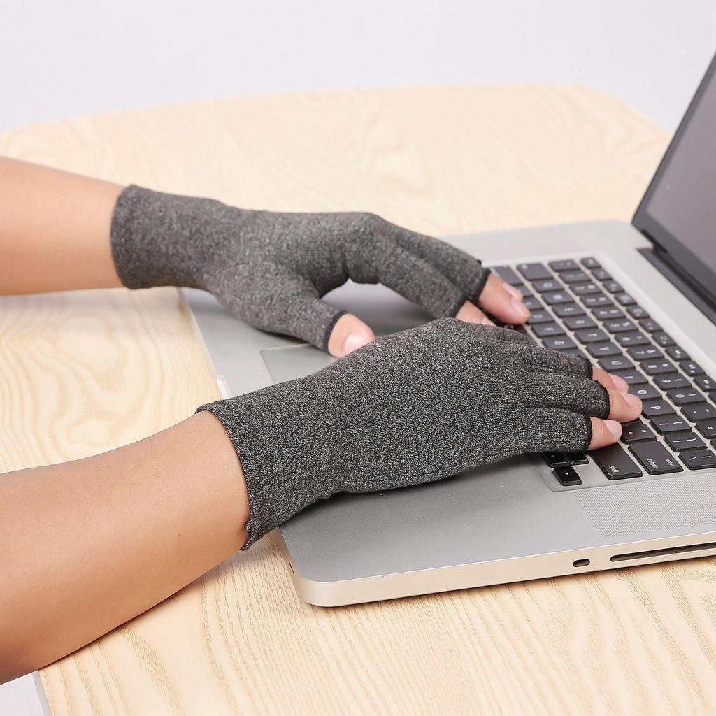 Rehab Training Half-Finger Pressure Gloves - Breathable Health Care for Indoor Sports