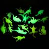 16Pcs PVC Dinosaur Figurines Glow In Dark Eco-friendly Animal Figurine Model Toys Gift Bag Filler