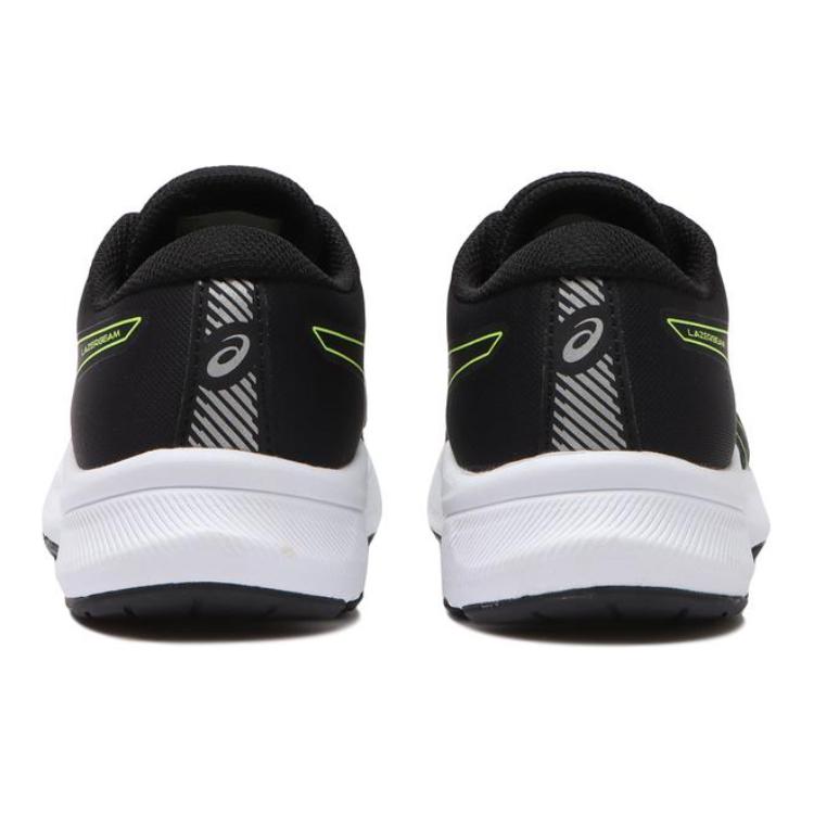 Asics Laser Beam Comfortable Versatile Shock Absorption Low Top Kids Training Shoes Kids Training Shoes Black Green 1154A151-002
