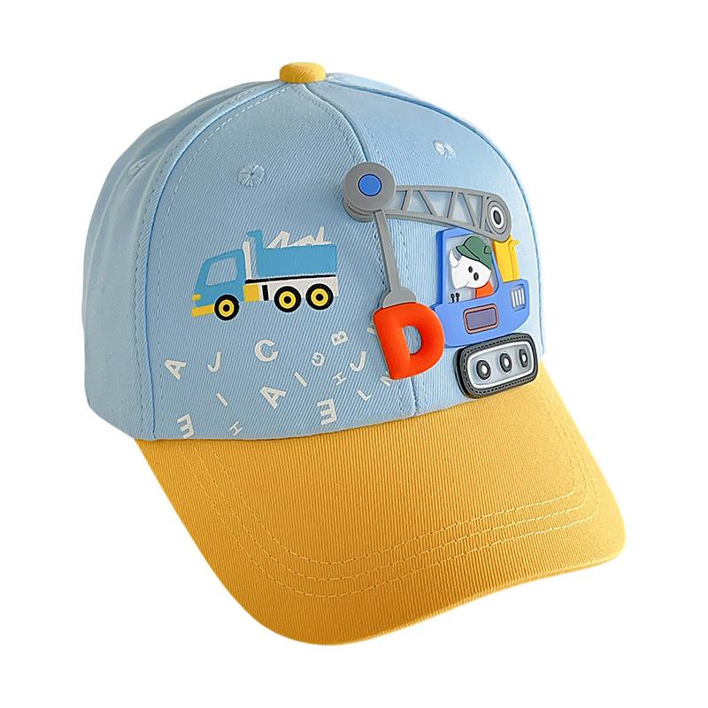 Kids' Cartoon Crane Baseball Cap - Cute Korean Style for Spring & Summer