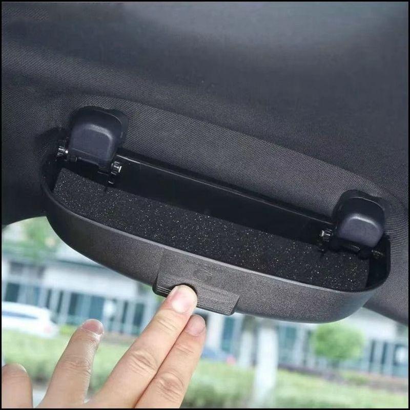 New ABS Glasses Case Grey Wear-resistant Storage Box Thickened Sun Glasses Holder for Volvo XC40 XC60 XC90 V40 S60