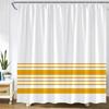 Black And White Striped Shower Curtain Creative Simple Line Geometric Bath Curtains Modern Fabric Print Home Bathroom Decor Sets