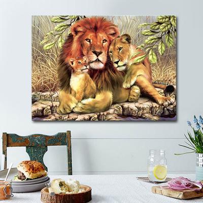 DIY Diamond Embroidery Animal Lion King Diamond Painting Cross Stitch Rhinestone Mosaic Decoration