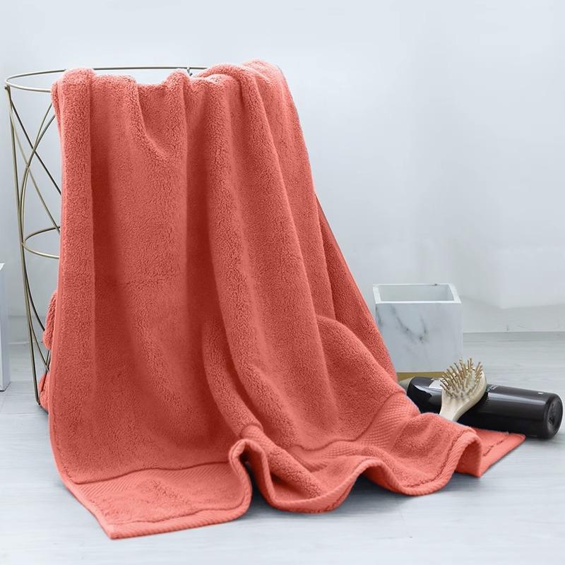 Soft and Comfortable Rectangular Bath Towel - Machine Washable, Suitable for Home, Beach, Hotel