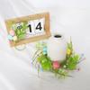 Festival Artificial Egg Wreath Colorful Candle Ring Ornament  Vase Ornament