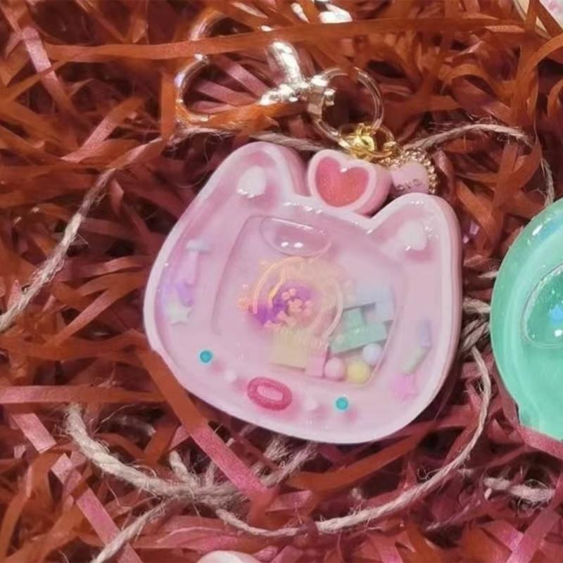 Quicksand Resin Casting Molds,Resin Art Shaker Mold,Crystal Silicone Hollow Mold Epoxy Pendant Mold Cute Keychain Mold