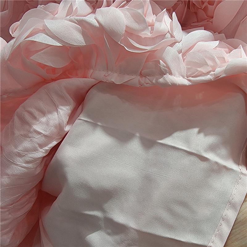 Damska spódnica midi A-line z wysokim stanem i kwiatowym wzorem 3D na rok 2025