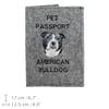 American Bulldog, Old Country Bulldog - Dog passport case, document case, gift for the traveller from the Art-Dog brand