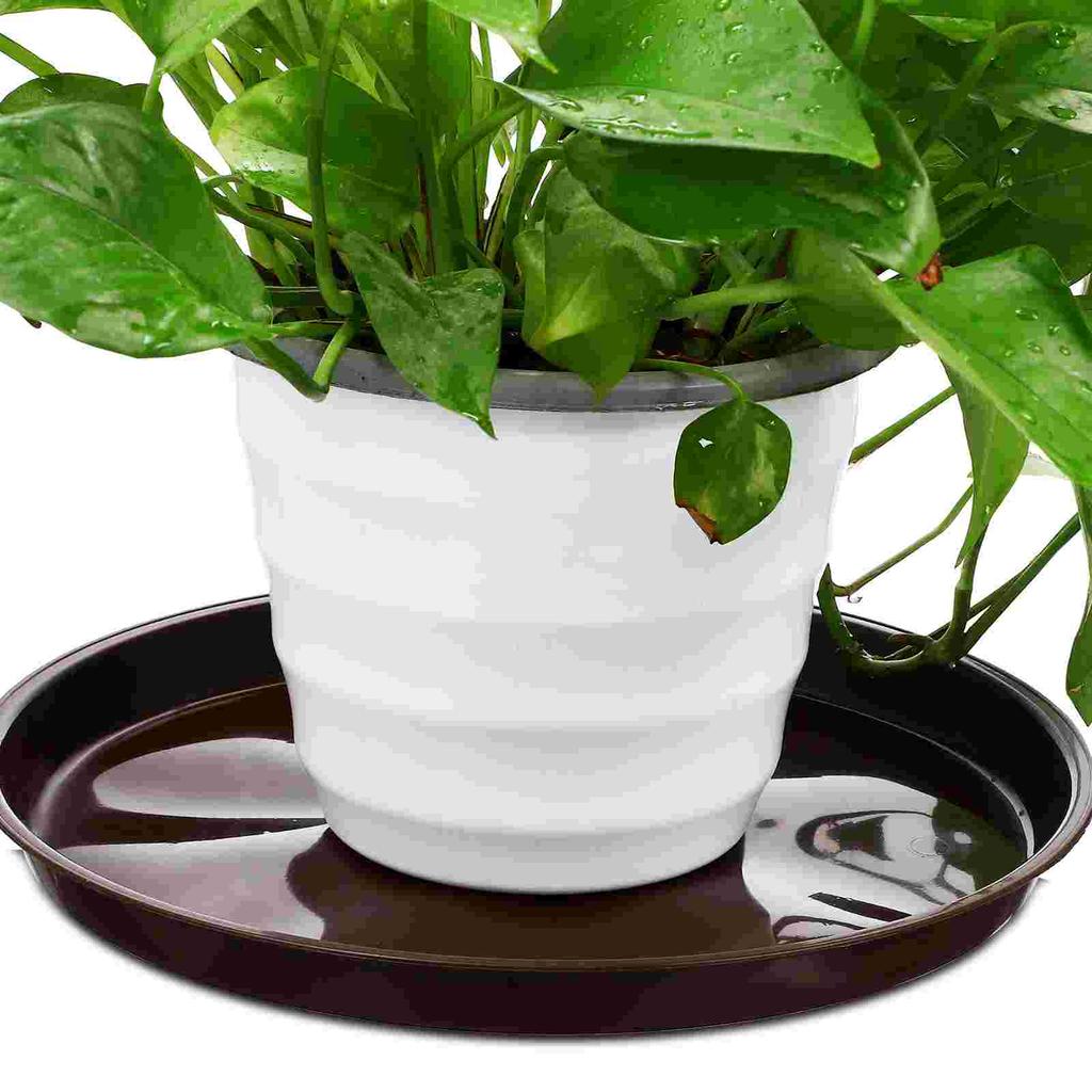Flower Pot Tray for Potted Plants Plastic Planter Trays Saucer Drip Saucers Garden Drainage Indoor Pots