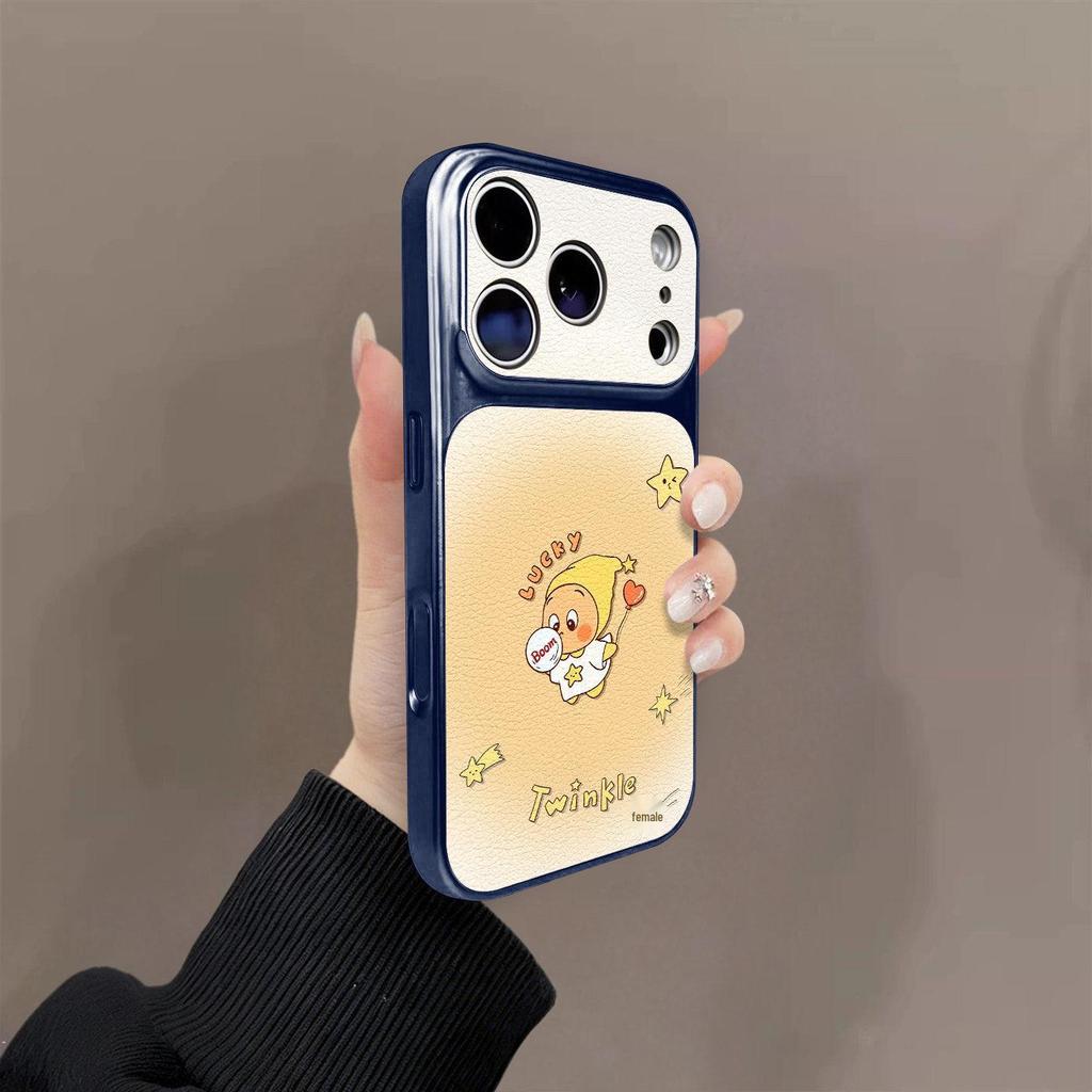 Balloon Star Man Anti-Fall Phone Case for Apple 14-17 Pro/Max Models