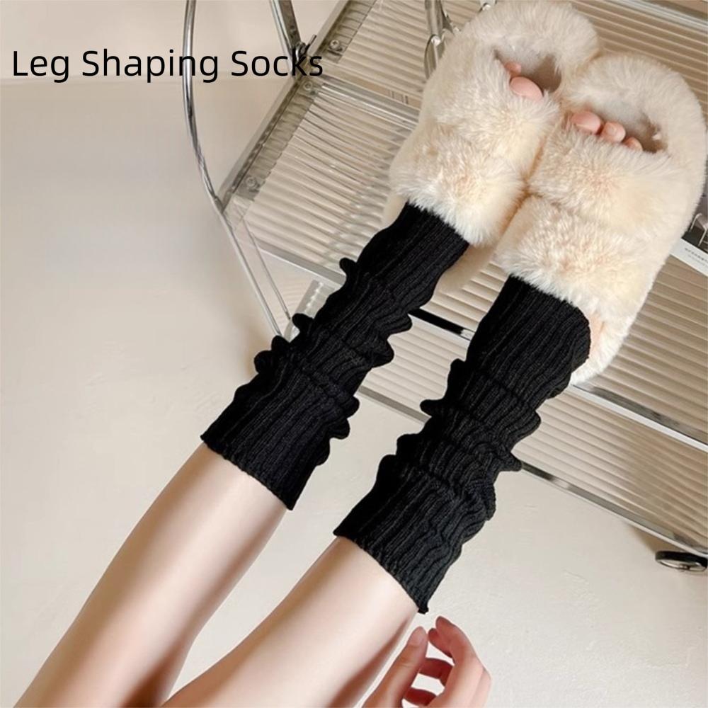 Kältefeste lange Socken Häkel-Fußwärmersocke Neue Stulpen Herbst Winter