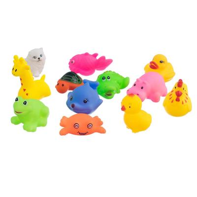 12 Pcs/Lot Mixed Different Animals Children Bathing Swimming Toys