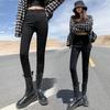Women's Plus Velvet Slimming Stretchy Pencil Jeans - Skinny Fit, Tall-Looking, Versatile for Autumn/Winter 2021