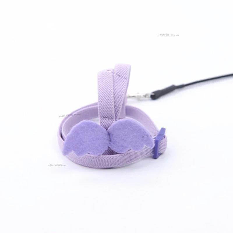 Vogelgeschirr-Leine mit langem Kabel, Anti-Biss-Trainingsseil, Vogel-Fluggeschirr-Leine, Anzug, dekorative Weste für kleine Sittiche und Papageien, Seil